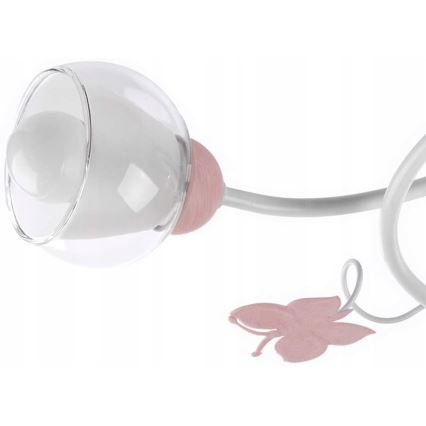 ONLI - Candelabro integrado de criança BUTTERFLY 3xE14/6W/230V