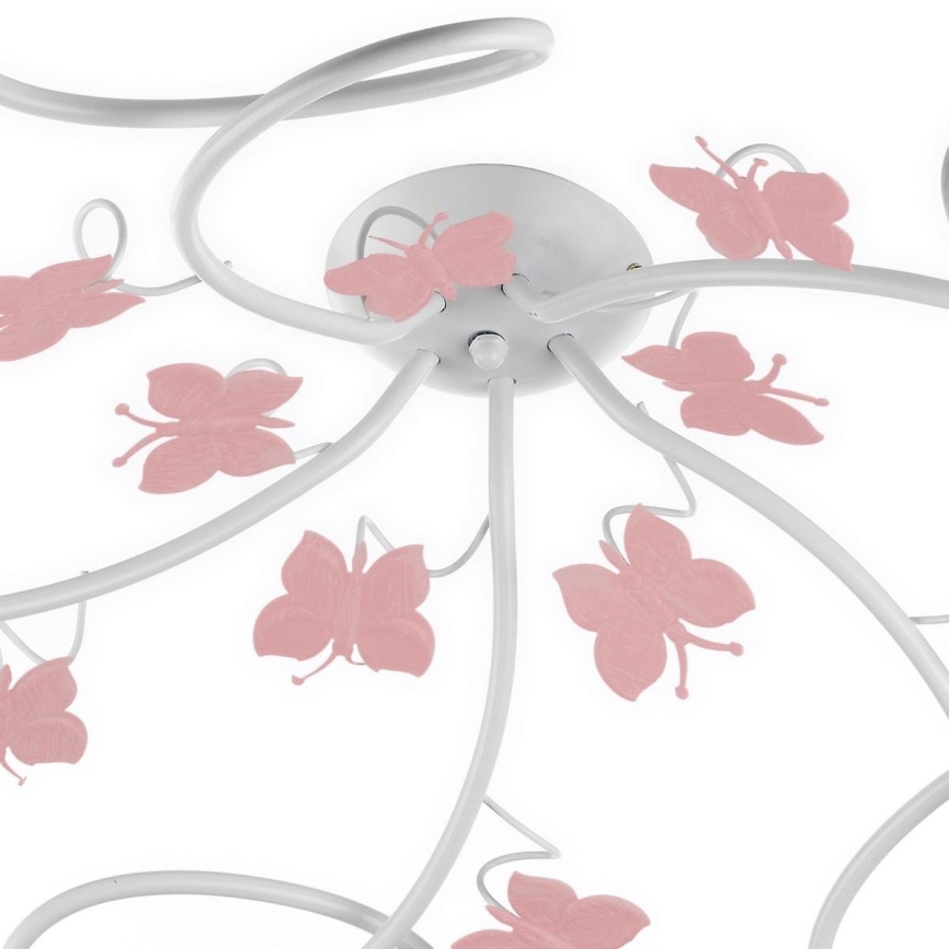 ONLI - Candelabro integrado de criança BUTTERFLY 5xE14/6W/230V