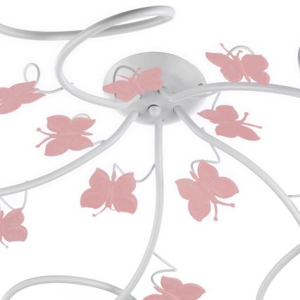 ONLI - Candelabro integrado de criança BUTTERFLY 5xE14/6W/230V