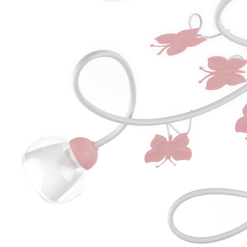 ONLI - Candelabro integrado de criança BUTTERFLY 5xE14/6W/230V