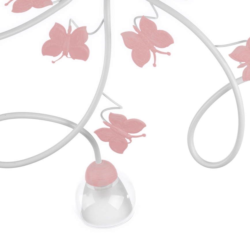 ONLI - Candelabro integrado de criança BUTTERFLY 5xE14/6W/230V