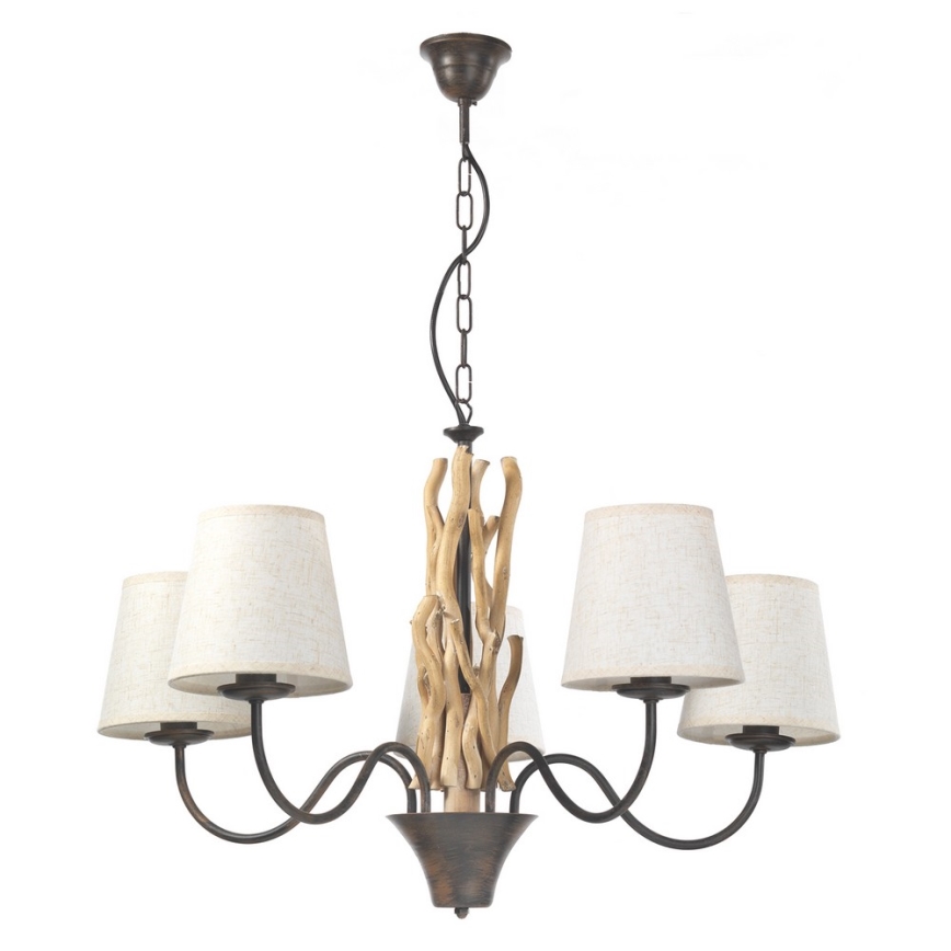 ONLI - Candelabro suspenso AGAR 5xE14/6W/320V diâmetro 80 cm