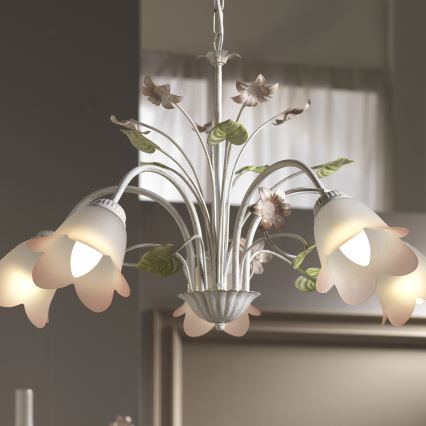 ONLI - Candelabro suspenso BOTTON DORO 5xE14/6W/230V