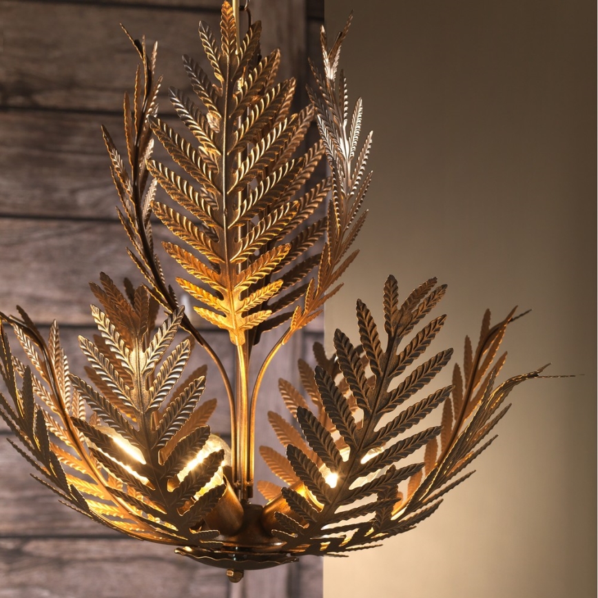 ONLI - Candelabro suspenso FELCE 5xE14/6W/230V bronze