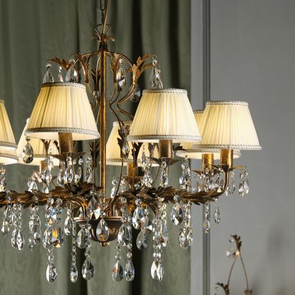 ONLI - Candelabro suspenso KAREN 5xE14/6W/230V bronze