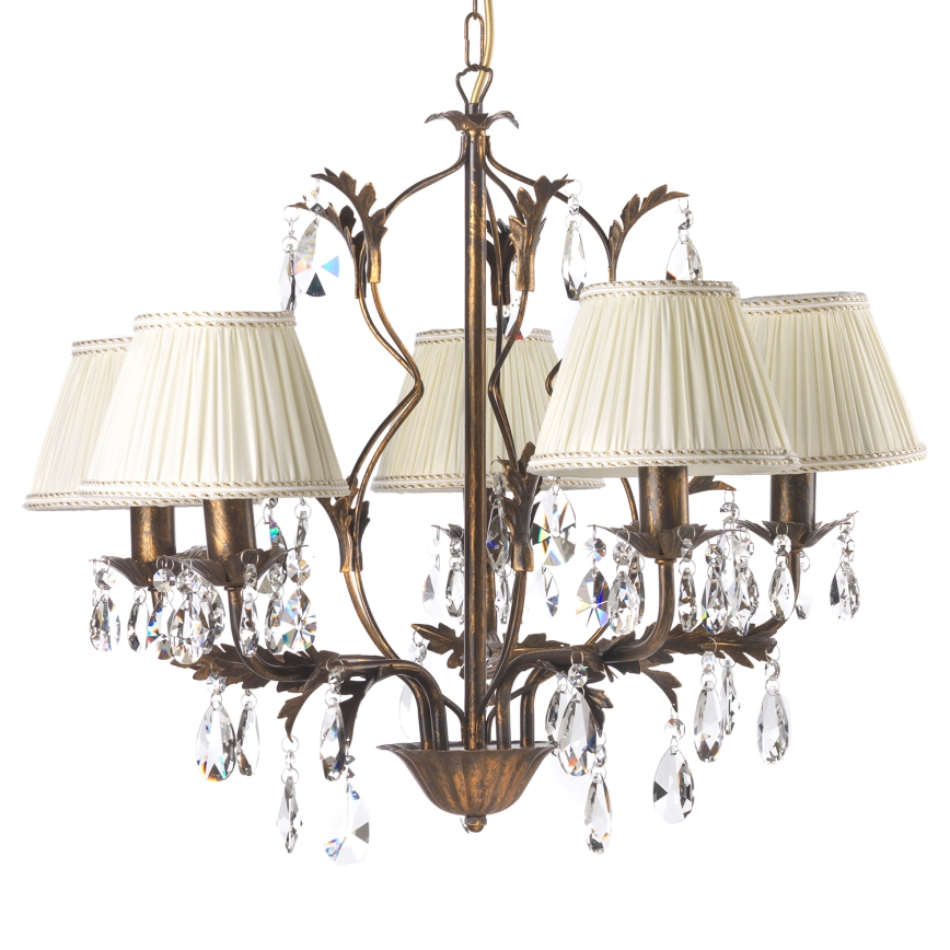 ONLI - Candelabro suspenso KAREN 5xE14/6W/230V bronze
