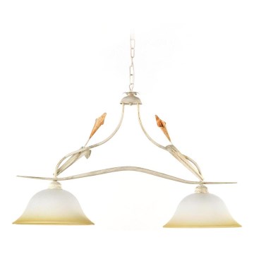 ONLI - Candelabro suspenso LUCREZIA 2xE27/22W/230V creme