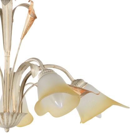 ONLI - Candelabro suspenso LUCREZIA 5xE14/6W/230V creme