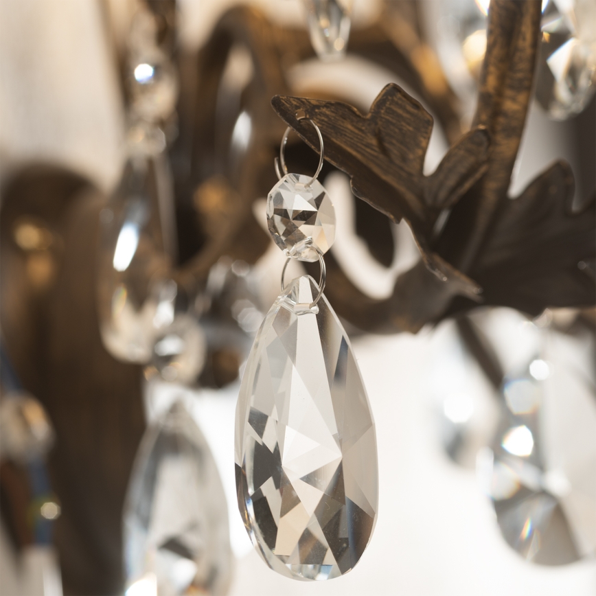 ONLI - Candelabro suspenso TERESA 3xE14/6W/230V bronze