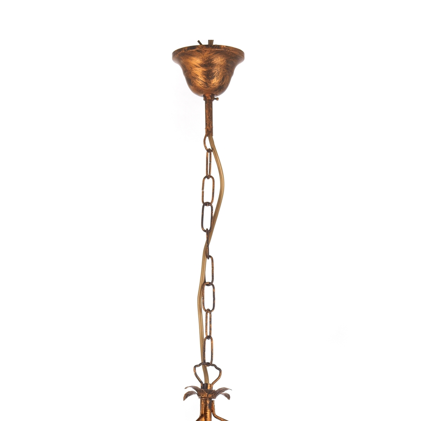 ONLI - Candelabro suspenso TERESA 3xE14/6W/230V bronze