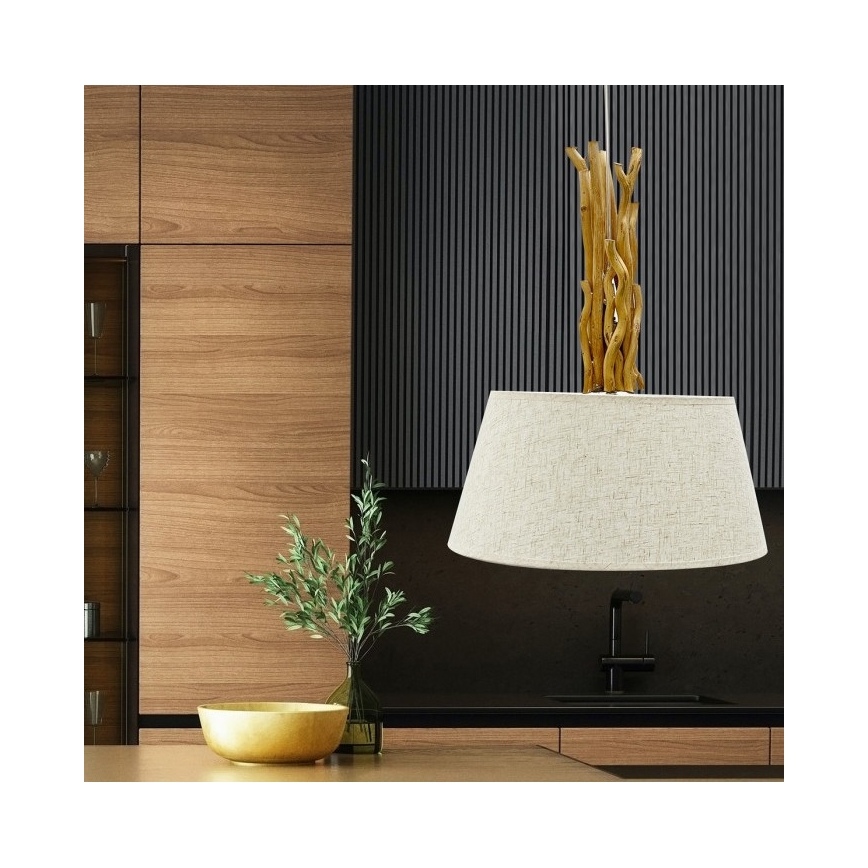 ONLI - Candelabro suspenso WOODY 1xE27/22W/230V