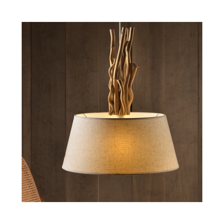 ONLI - Candelabro suspenso WOODY 1xE27/22W/230V