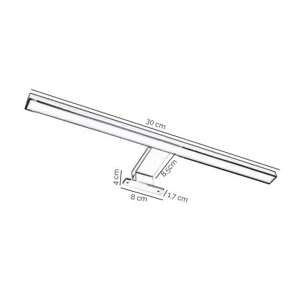 ONLI - Iluminação de espelho para casa de banho LED NEMO LED/4,5W/230V 4000K 30 cm IP44 cromado brilhante