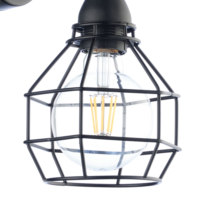 ONLI - Iluminação de parede ARANHA 1xE27/15W/230V preto