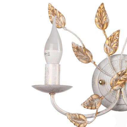 ONLI - Iluminação de parede COLLANA 1xE14/6W/230V branco/dourado