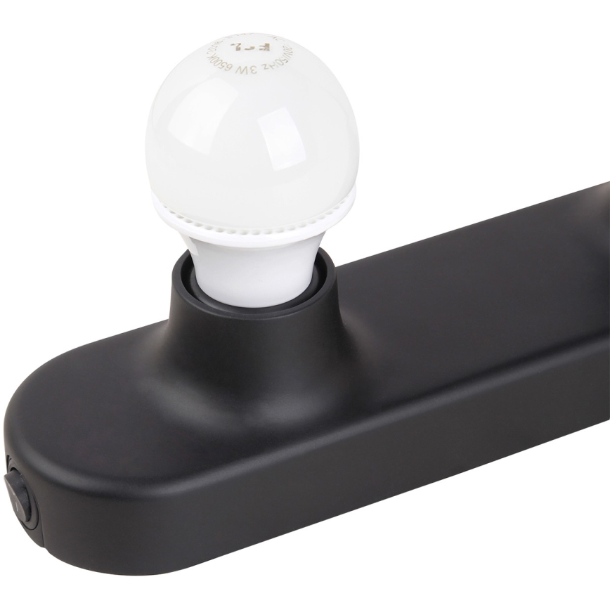 ONLI - Iluminação de parede HOLLYWOOD 5xE14/6W/230V preto