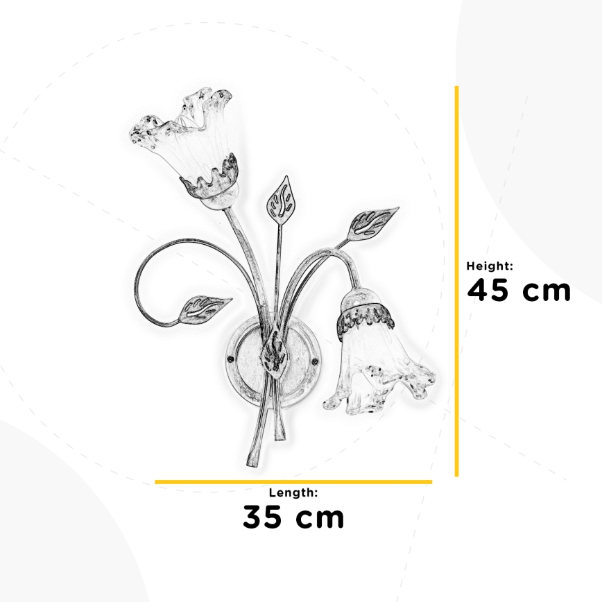 ONLI - Iluminação de parede LANCIA 2xE14/6W/230V