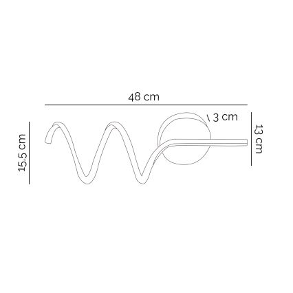 ONLI - Iluminação de parede LED TWIST LED/6W/230V 4000K preto