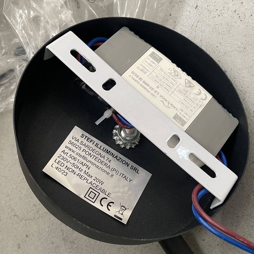 ONLI - Iluminação de parede LED TWIST LED/6W/230V 4000K preto