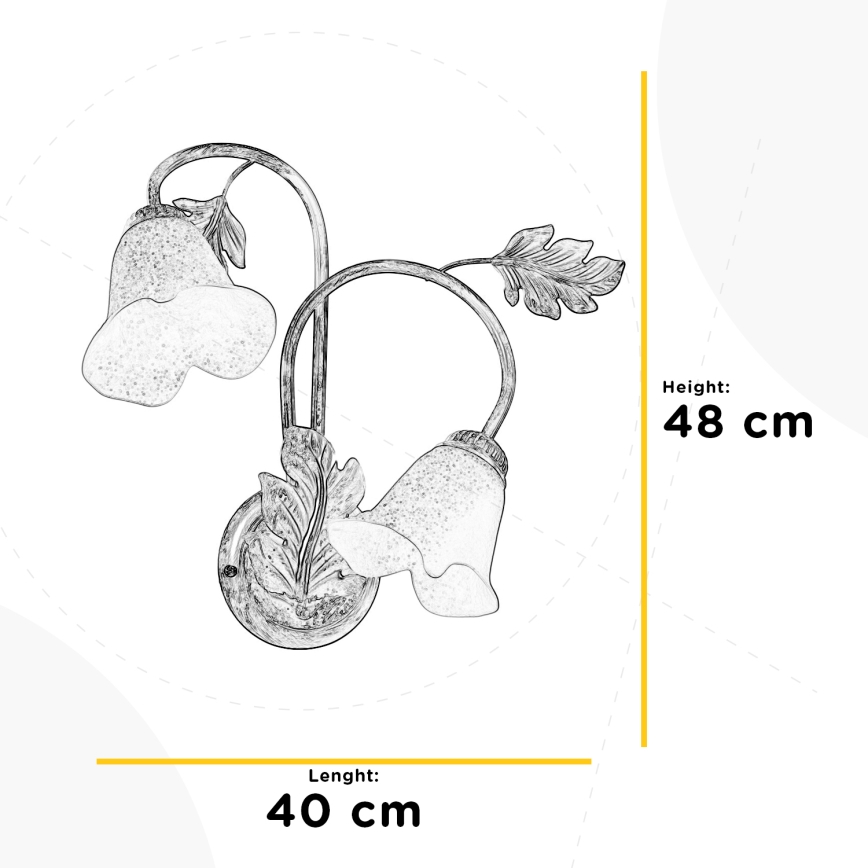 ONLI - Iluminação de parede MARILENA 2xE14/6W/230V