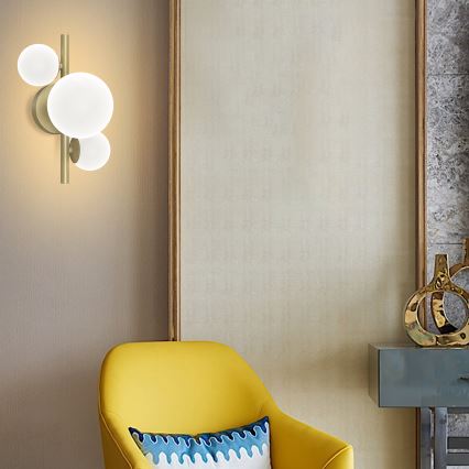 ONLI - Iluminação de parede PALOMA 3xG9/10W/230V dourado