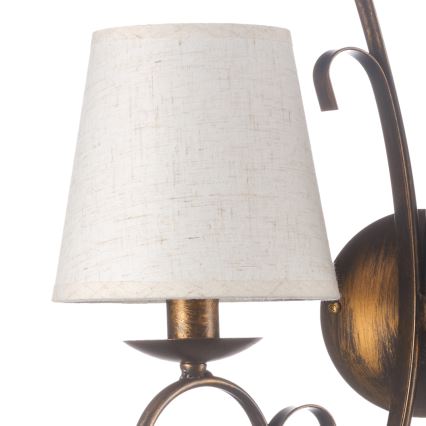 ONLI - Iluminação de parede POMPEI 2xE14/6W/230V bronze