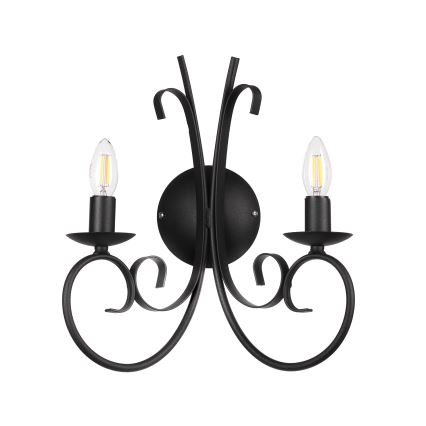 ONLI - Iluminação de parede POMPEI 2xE14/6W/230V preto