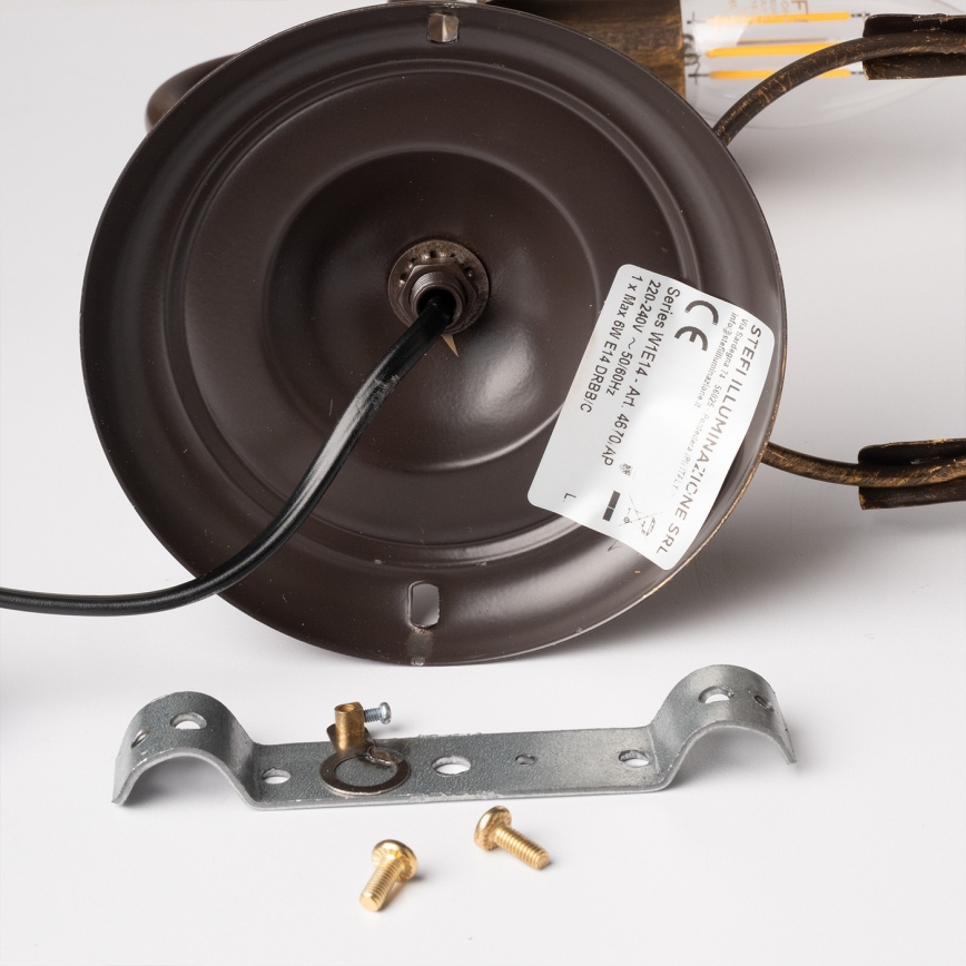 ONLI - Iluminação de parede TERESA 1xE14/6W/230V bronze