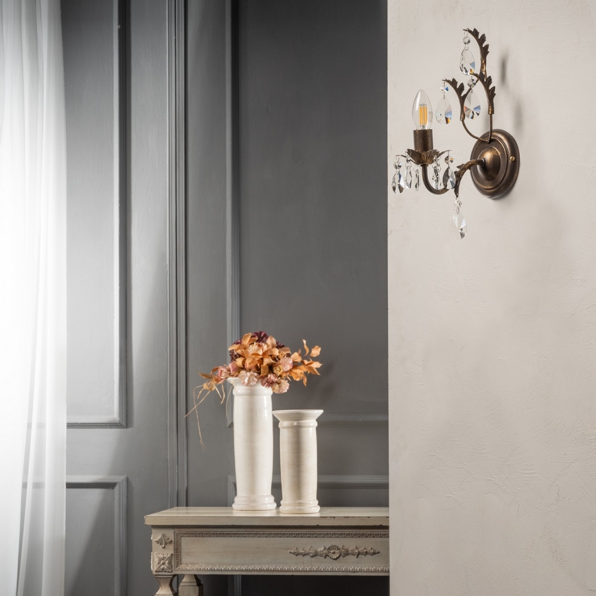 ONLI - Iluminação de parede TERESA 1xE14/6W/230V bronze