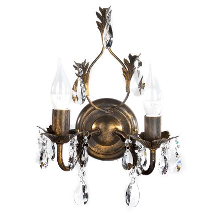 ONLI - Iluminação de parede TERESA 2xE14/6W/230V bronze