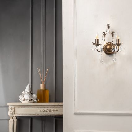 ONLI - Iluminação de parede TERESA 2xE14/6W/230V bronze
