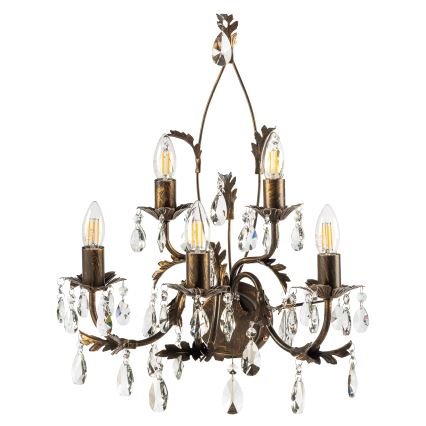 ONLI - Iluminação de parede TERESA 5xE14/6W/230V bronze