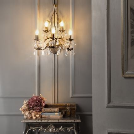 ONLI - Iluminação de parede TERESA 5xE14/6W/230V bronze