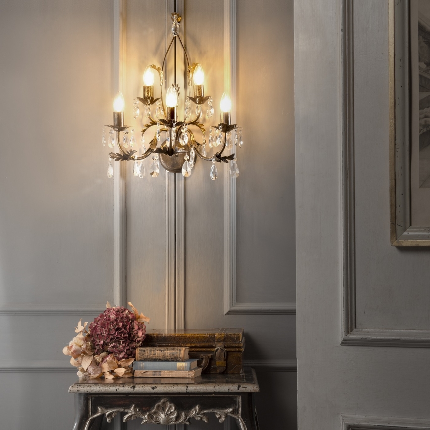 ONLI - Iluminação de parede TERESA 5xE14/6W/230V bronze