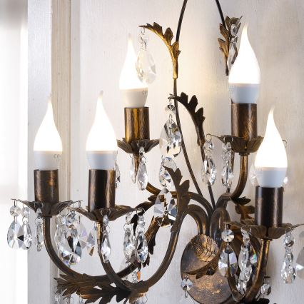 ONLI - Iluminação de parede TERESA 5xE14/6W/230V bronze