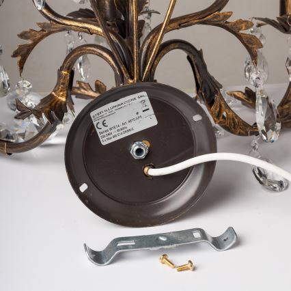 ONLI - Iluminação de parede TERESA 5xE14/6W/230V bronze