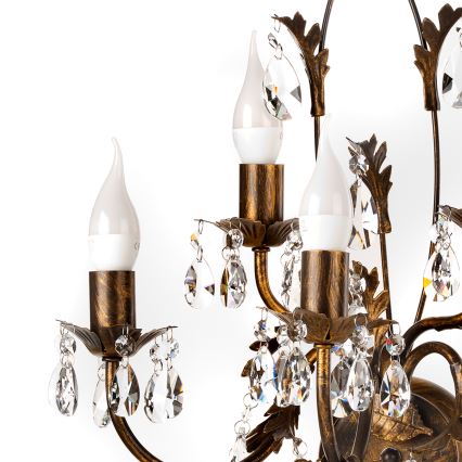 ONLI - Iluminação de parede TERESA 5xE14/6W/230V bronze