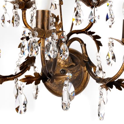 ONLI - Iluminação de parede TERESA 5xE14/6W/230V bronze