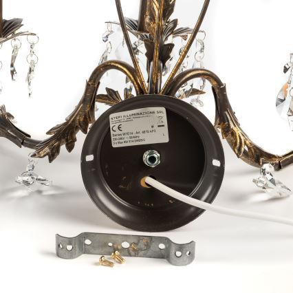 ONLI - Iluminação de parede TERESA 5xE14/6W/230V bronze