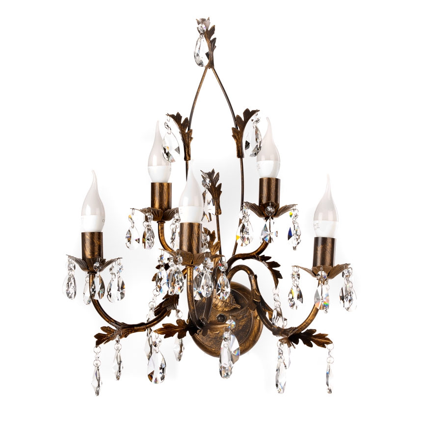 ONLI - Iluminação de parede TERESA 5xE14/6W/230V bronze