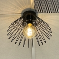 ONLI - Iluminação de teto DUCCIO 1xE27/22W/230V diâmetro 30 cm preto