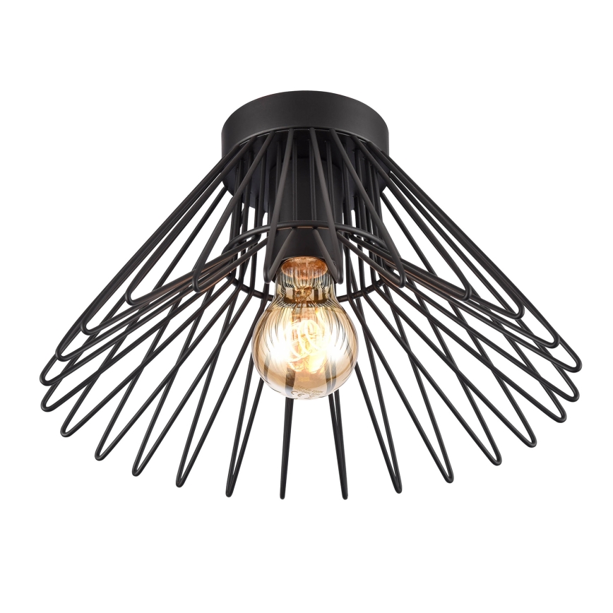 ONLI - Iluminação de teto DUCCIO 1xE27/22W/230V diâmetro 30 cm preto
