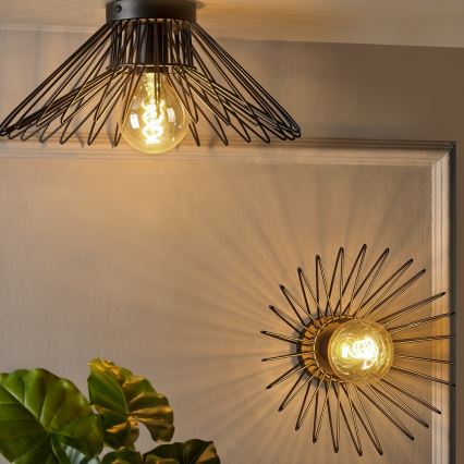 ONLI - Iluminação de teto DUCCIO 1xE27/22W/230V diâmetro 30 cm preto