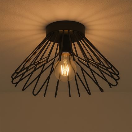 ONLI - Iluminação de teto DUCCIO 1xE27/22W/230V diâmetro 30 cm preto