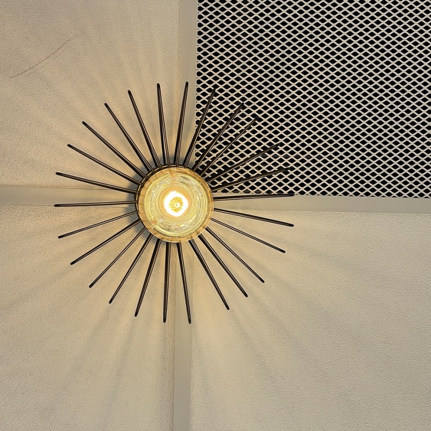 ONLI - Iluminação de teto DUCCIO 1xE27/22W/230V diâmetro 30 cm preto