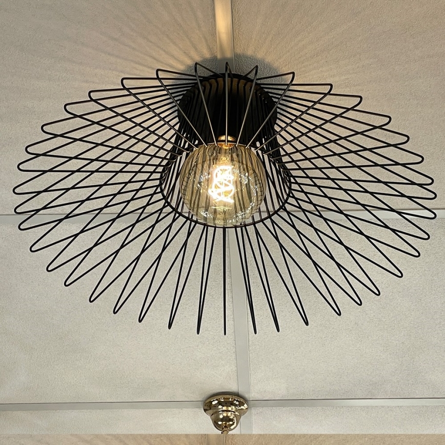 ONLI - Iluminação de teto DUCCIO 1xE27/22W/230V diâmetro 60 cm preto