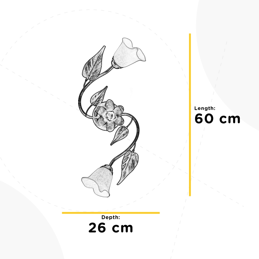 ONLI - Iluminação de teto MIRANDA 2xE14/6W/230V