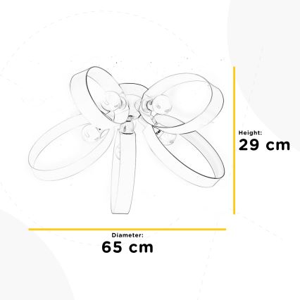 ONLI - Iluminação de teto SERENA 5xE14/6W/230V branco
