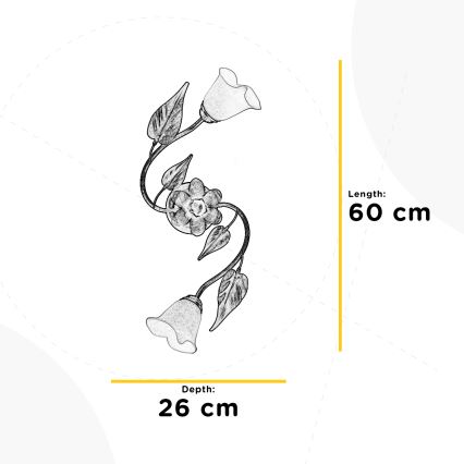ONLI - Iluminação de teto VANDA 2xE14/6W/230V