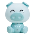 ONLI - LED Candeeiro noturno infantil dimerizável PUPPIES LED/3W/230V 19 cm porquinho/verde